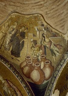 Outer Narthex Mosaic, Church of the Holy Saviour, Istanbul, Turkey, Byzantine style, 14th century. Creator: Unknown