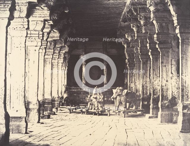 Outer Prakarum on the North Side of the Temple of the God Sundareshwara, January-March 1858. Creator: Captain Linnaeus Tripe.