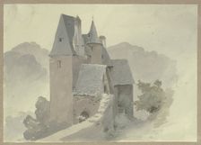 Outer ward of castle Eltz, c1841. Creator: Carl Theodor Reiffenstein