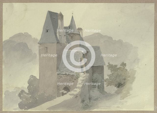Outer ward of castle Eltz, c1841. Creator: Carl Theodor Reiffenstein.