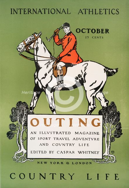 Outing, Illustrated Magazine of Sport Travel Adventure and Contry Life Edited by..., c1890 - 1907. Creator: Edward Penfield.
