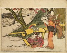 Outing to View Maples in Autumn. From the Picture Book of Flowers of the Four Seasons..., 1801. Creator: Utamaro, Kitagawa (1753-1806)
