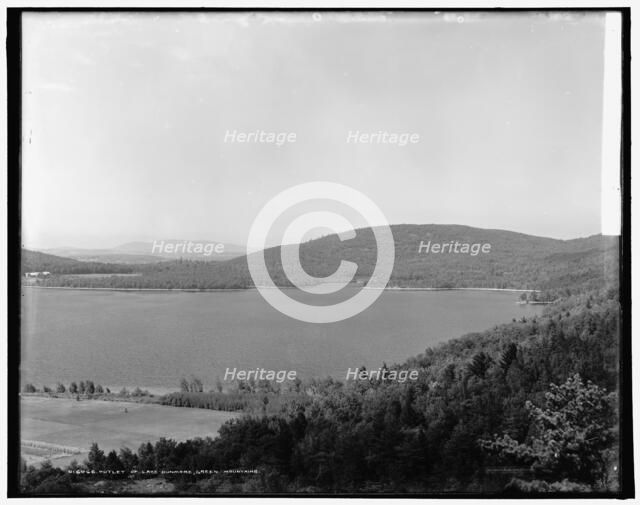 Outlet of Lake Dunmore, Green Mountains, between 1900 and 1906. Creator: Unknown.