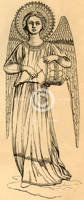 'Outline Copy of an Angel Painted by Fra Angelico', 1881. Creator: Unknown.