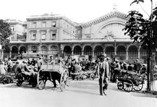 Outside the Gare de l'Est, German-occupied Paris, September 1940