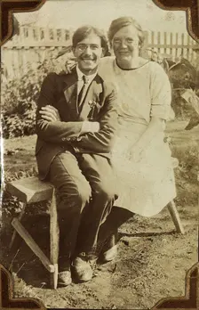 Outside the House, 1925. Creator: Unknown