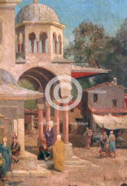 'Outside the Mosque', 1823-1900. Artist: Germain Fabien Brest