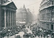 Outside the Mansion House, City of London, 9 AM, c1901 (1901)