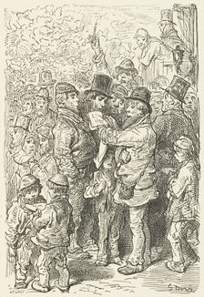Outside the Rings, 1872. Creator: Jules Degreef