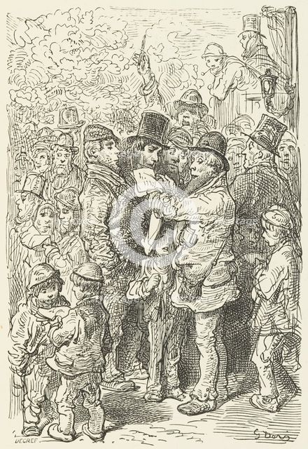 Outside the Rings, 1872.  Creator: Jules Degreef.