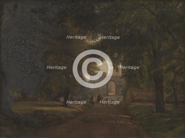 Outside Ariccia, 1882. Creator: Thorald Brendstrup.