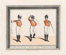 Outside Half Hanger, Hanging Guard, Inside Half Hanger, September 1, 1798., September 1, 1798. Creator: Thomas Rowlandson