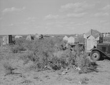 Outskirts of oil boom town, Texas, 1937. Creator: Dorothea Lange