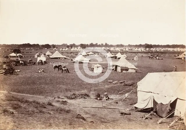 Outskirts of Governor General's Camp, 1858-61. Creator: Unknown.