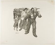 Outrage in the Pas-de-Calais, December 1893. Creator: Theophile Alexandre Steinlen