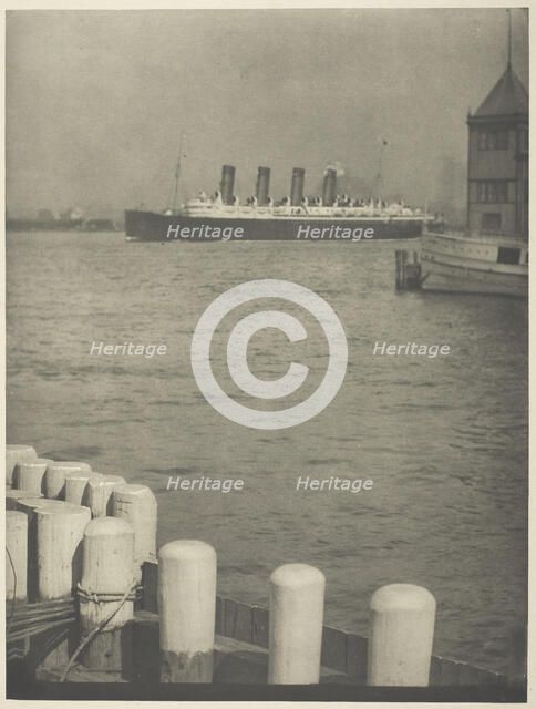 Outward Bound, The Mauretania, 1910. Creator: Alfred Stieglitz.