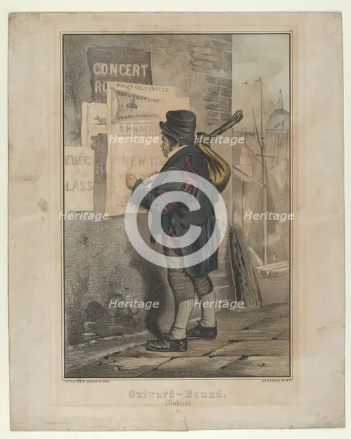 Outward Bound (Dublin), ca. 1860. Creator: Unknown.