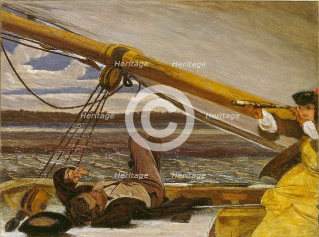 Outward Bound, mid 19th century. Artist: Augustus Leopold Egg.