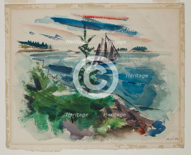 Outward From Deer Isle, Maine, 1922. Creator: John Marin.