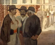 Ouvriers du Batiment ('Construction Workers'), c1911. Artist: Theophile Alexandre Steinlen
