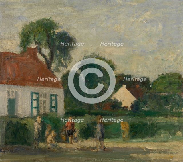 Oude baan in Schilde, 1940s? Creator: Albert Van Dyck.
