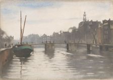 Oude Schans in Amsterdam, 1870-1923. Creator: Willem Witsen
