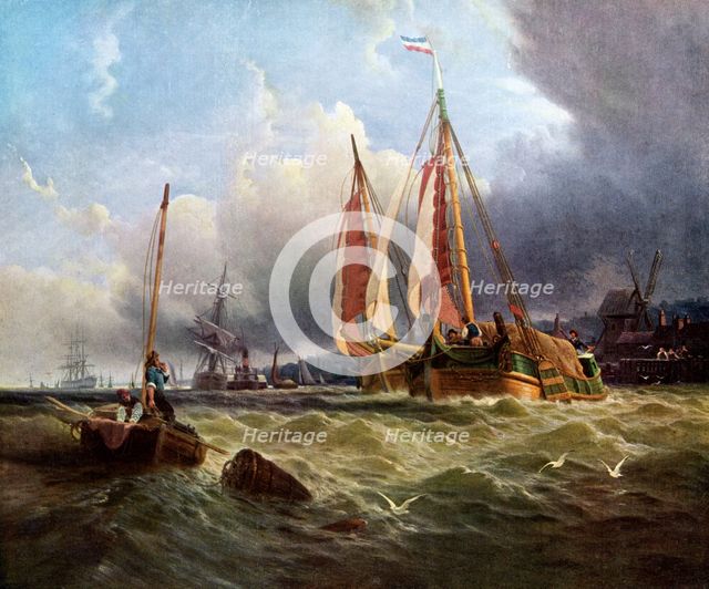 'Oude Schelde, Texel Island', 1862, (c1920).Artist: Clarkson Stanfield