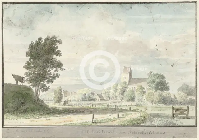 Oudeschoot and the Schooterschans, 1732. Creator: Cornelis Pronk.