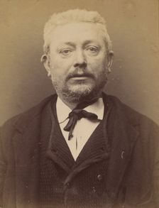 Oudin. Clovis. 49 ans, né à Saint-Hilaire (Marne). Mécanicien. Anarchiste. 2/3/94., 1894. Creator: Alphonse Bertillon