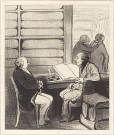 - Oui, mon cher monsieur Badoulard..., 1845. Creator: Honore Daumier
