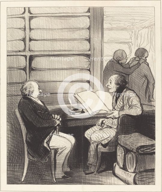 - Oui, mon cher monsieur Badoulard..., 1845.  Creator: Honore Daumier.