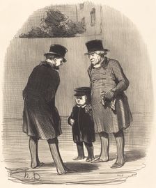 Oui, monsieur Chapuzot..., 1852. Creator: Honore Daumier