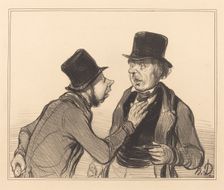 Oui Monsieur vous n'êtes pas de Paris..., 1840. Creator: Honore Daumier
