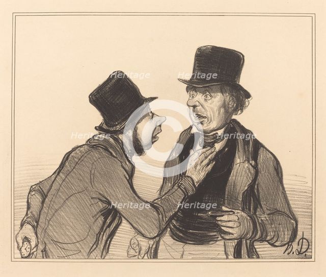 Oui Monsieur vous n'êtes pas de Paris..., 1840. Creator: Honore Daumier.