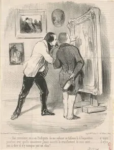 Oui ... on a eu l'indignité de me refuser ce tableau ..., 19th century. Creator: Honore Daumier