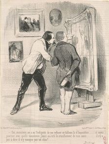 Oui ... on a eu l'indignité de me refuser ce tableau ..., 19th century. Creator: Honore Daumier