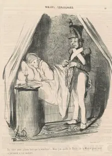 Oui, chère amie, jaloux tant que tu voudras!..., 1839. Creator: Honore Daumier