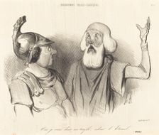 Oui je viens, dans son temple adorer L'Eternel. (Athalie), 1841. Creator: Honore Daumier