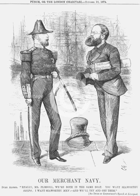 'Our Merchant Navy', 1874. Creator: Joseph Swain.