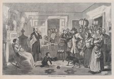 Our Minister's Donation Party (Harper's Bazar, Vol. I), December 19, 1868.ecember 19, 1868. Creator: Unknown