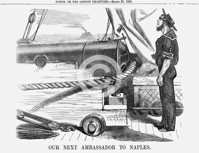 'Our next Ambassador to Naples.' 1858.  Creator: Unknown.
