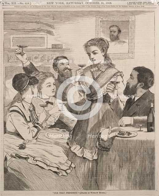 "Our Next President" , 1868. Creator: Winslow Homer (American, 1836-1910).