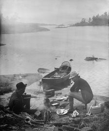 Our noon-day meal, between 1900 and 1905. Creator: Unknown