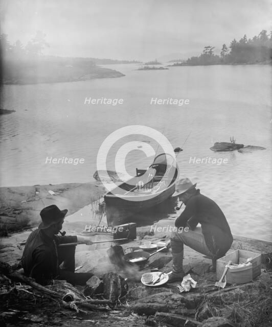 Our noon-day meal, between 1900 and 1905. Creator: Unknown.