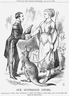 Our Australian Cousin 1868. Creator: John Tenniel