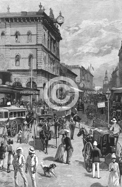 ''Our Australian Colonies -- George Street -- The "Regent Street" of Sydney', 1890. Creator: Unknown.