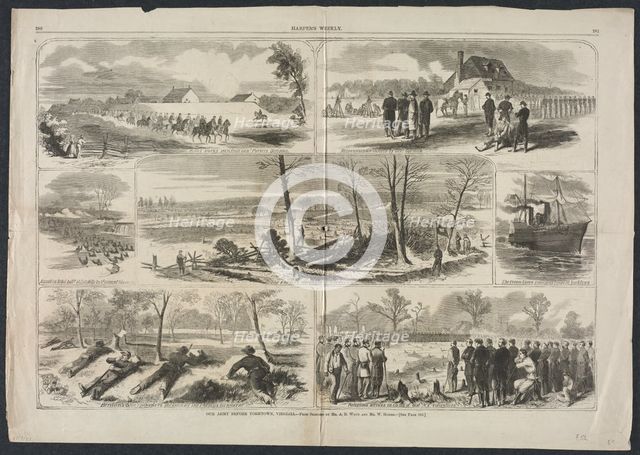 Our Army before Yorktown, Virginia, 1862. Creator: Winslow Homer (American, 1836-1910).