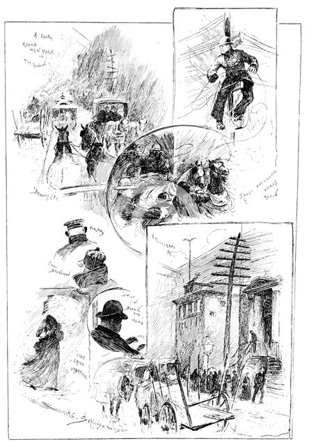 Our Artist in America: a look round New York in the snow, (1890). Creator: Unknown.