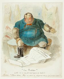 Our Butcher, c. 1840. Creator: John Leech