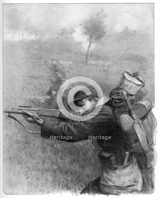 'Our Brave Men, Advance by Jumps', 1914, (1926). Artist: Unknown